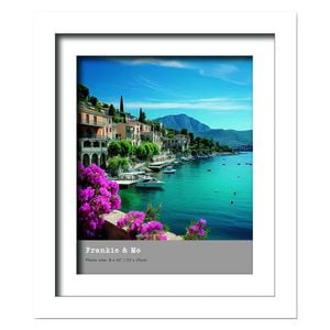 Frankie & Me Wooden Split Level 8x10'' Picture Frame Home/Office Decor White