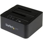StarTech.com Standalone Hard Drive Duplicator, External Dual Bay HDD/SSD Cloner/Copier,