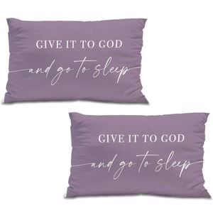Catzon 2 Pcs Summer Lumbar Pillow Covers Linen Pillowcase for Home Decor-Set 21