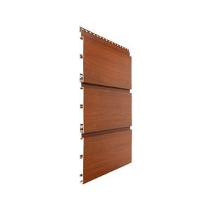 DECO 200 x 15mm 6.5m Ironbark DecoClad Shadowline Aluminium Cladding