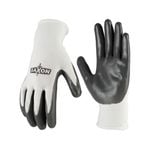 Saxon Medium Nitrile Dipped Garden Gloves - 6 Pack