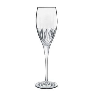 4pc Luigi Bormioli Diamante Prosecco 220ml Champagne Glasses Set