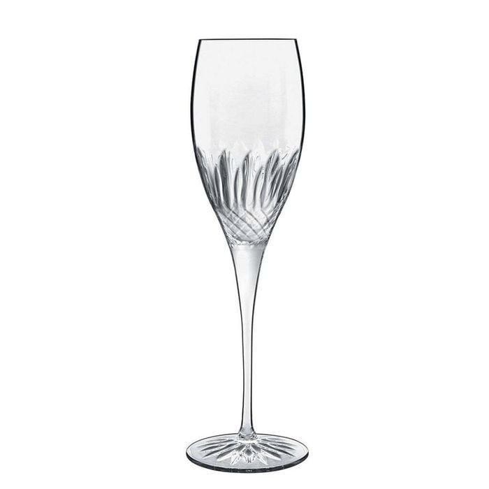 4pc Luigi Bormioli Diamante Prosecco 220ml Champagne Glasses Set