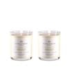 Set of 2 - 180g Perfumed Hand Poured Candle - White Bamboo