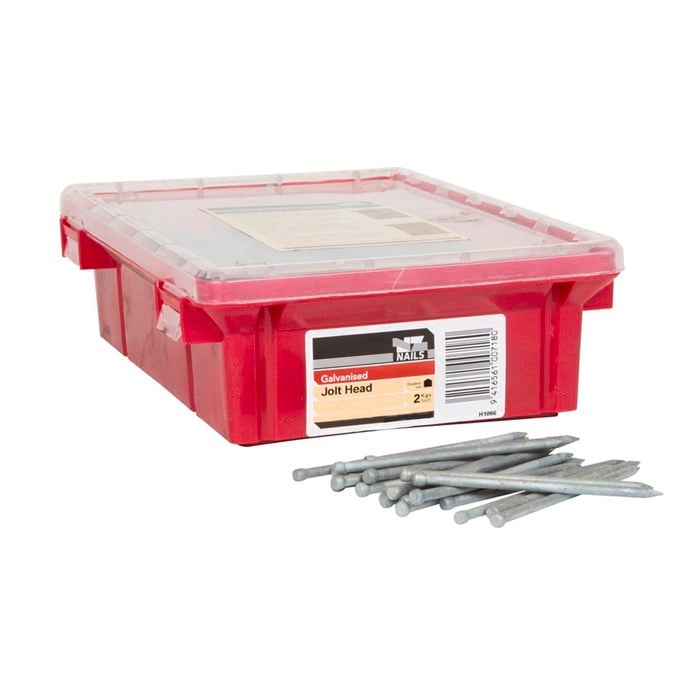 NZ Nails 100 x 4mm 2kg Galvanised Jolt Head Nail
