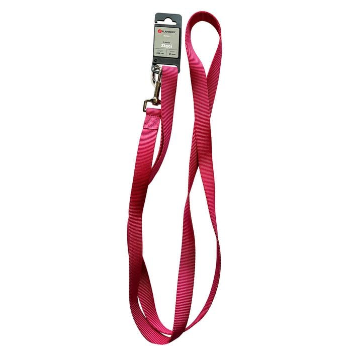 Flamingo 200 x 2.5cm Cherry Red Ziggi Dog Leash