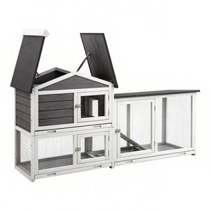 i.Pet Chicken Coop Wooden Top opening 180x53x94cm