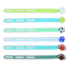Melii Luxe Silicone Wrap Bands - Sports Balls