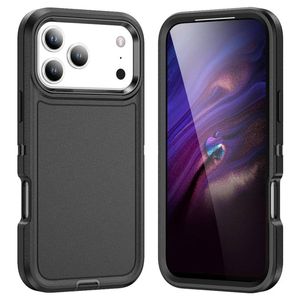 For Apple iPhone 17 Pro /18 Pro Case Drop Resistant Defender Tradies Heavy Duty Rugged Shockproof Tough Cover (Black)
