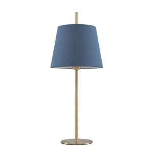 Telbix Dior Modern Table Desk Lamp Light Metal Antique Brass Blue