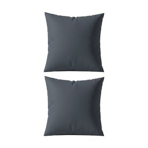 2pk Renee Taylor 400tc Egyptian Cotton European Pillowcase Steel Blue 65x65cm
