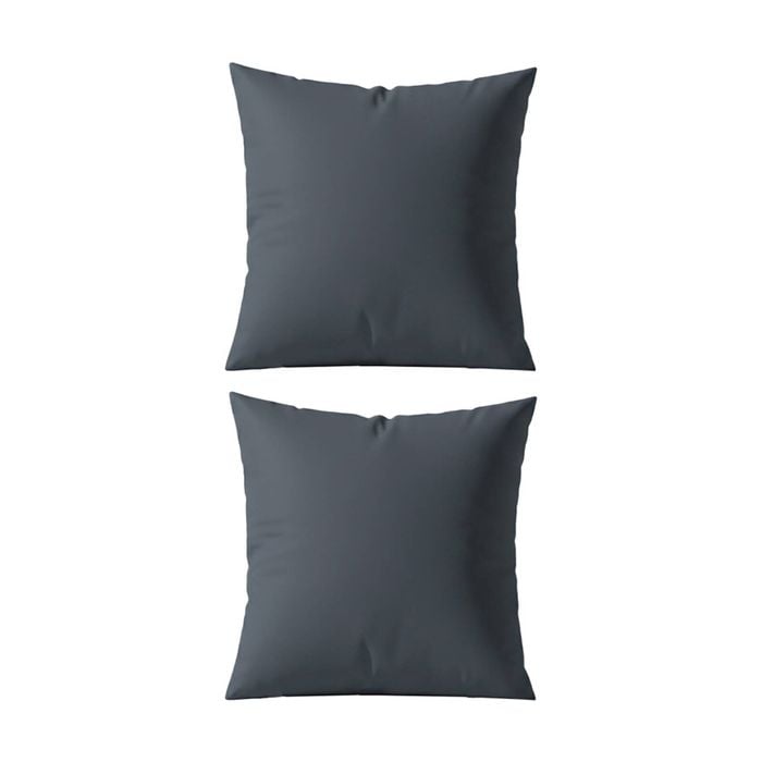 2pk Renee Taylor 400tc Egyptian Cotton European Pillowcase Steel Blue 65x65cm