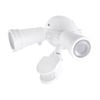 Brilliant 20W White Trooper LED DIY Twin Flood Light With Motion Sensor
