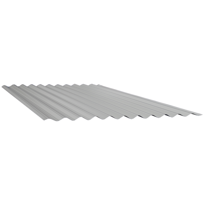 Armorsteel 845 x 1800mm Galvanised 0.4 Corrugated Roofing Steel - 1800mm galvanised