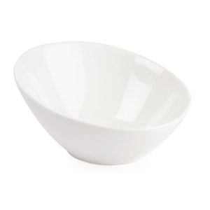 Olympia Lumina Sloping Bowls Oval White 148mm 6 Pack