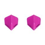 2x 3pc Robson Plus Dart Flights Standard Set - Clear Crystal