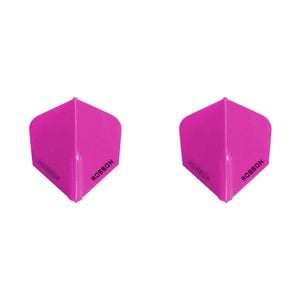 2x 3pc Robson Plus Dart Flights Standard Set - Clear Crystal