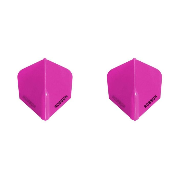 2x 3pc Robson Plus Dart Flights Standard Set - Clear Crystal