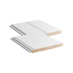 Porta 133x12mm 2.7m White Primed Pine Portaline VJ & Regency (2x Reversible Profiles in 1 Board)