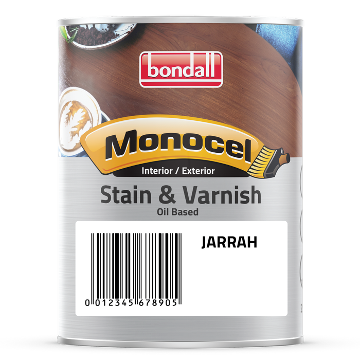 Bondall 250ml Jarrah Satin Monocel Stain and Varnish