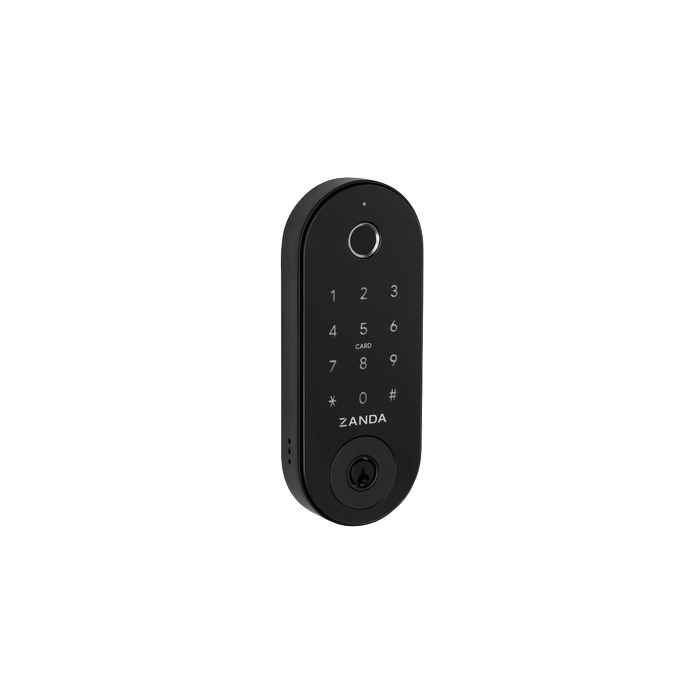 Zanda 60mm Black Matt Backset Stealth Deadbolt Latch