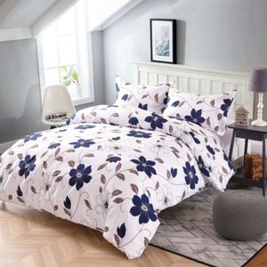 3D Blue Flower 136 Bed Pillowcases Quilt Queen Size