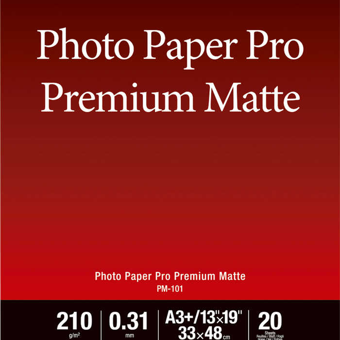 Canon Pm-101 A3 + Photo Paper Pro Premium Matte (13 X 19", 20 Sheets)