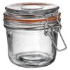 Argon Tableware Glass Storage Jar - 350ml/12.3oz - 4 Colour Seals Airtight Kitchen Storage Container Preserving Jar
