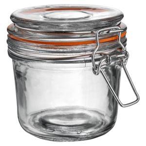 Argon Tableware Glass Storage Jar - 350ml/12.3oz - 4 Colour Seals Airtight Kitchen Storage Container Preserving Jar
