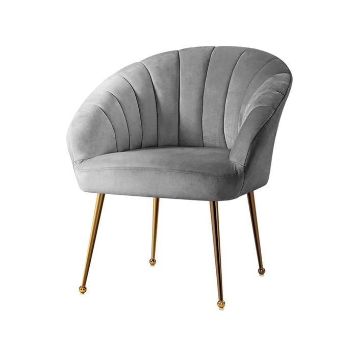 Artiss Armchair Grey Eloise