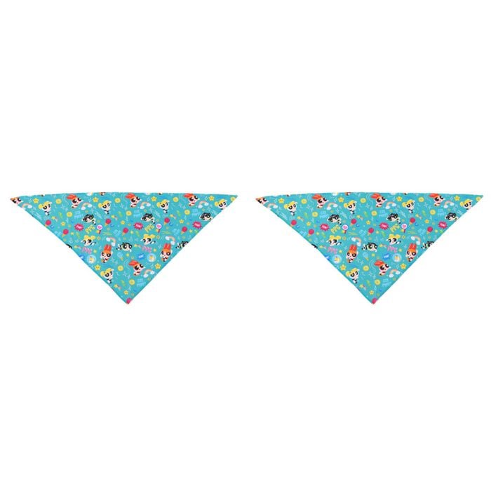 The Stubby Club Powerpuff Girls Themed Dog Bandana Large 2 Pack