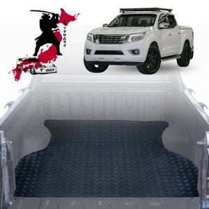 Black Samurai UTE Tub Mat Tray Liner for Nissan Navara Dual Cab 2015 - Current (without rear cupholder)