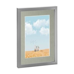 Nicola Spring Photo Frame with A5 Mount - A4 (8" x 12") - Grey