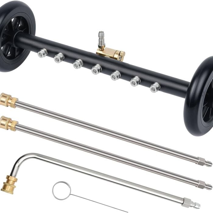 Advwin 2-in-1 Pressure Washer Undercarriage Cleaner, Universal 22" Surface Cleaner, 1/4" Connector, 4000 PSI