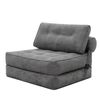 Levede Convertible Sofa Bed Foldable Single Sleeper Bed Compact Living Room Grey