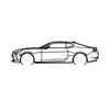Ignite Laser Chevrolet 2016 Camaro SS Silhouette Metal Wall Art Rustic Metal 15.7inch/40cm