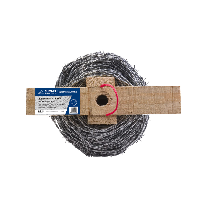 Summit Steel & Wire 2.5/75mm 25kg Iowa Soft Barbed Wire
