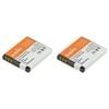 2x Jupio Li-Ion 3.6V 740mAh Rechargeable Battery For Canon NB-8L Digi Camera