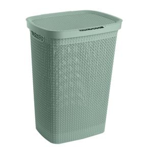 Ezy Storage 57L Mint Green With Lid Mode Laundry Hamper