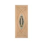 Woodcraft 2040 x 820 x 40mm Entrance Door Clamical Glass TG SD45