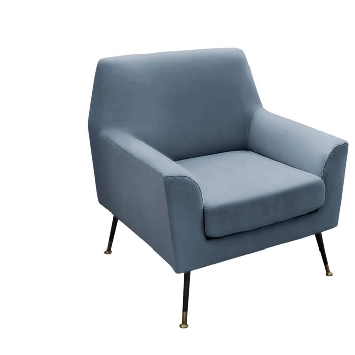 Leisure Chair Velvet - Light Blue