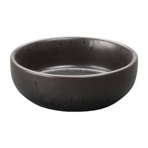Olympia Dipping Pot Fusion Porcelain Charcoal Black 85ml 12 Pack