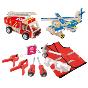 Kids Practa Solutions DIY Emergency Vehicles Kids Project Kit - Pack of 10