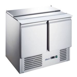 FED-X Two Door Salad Prep Fridge