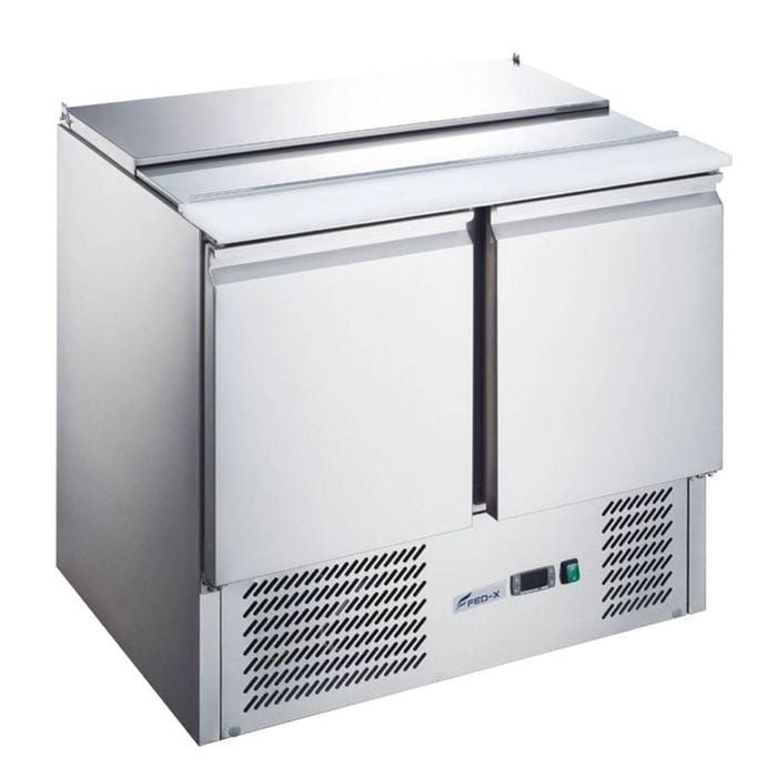 FED-X Two Door Salad Prep Fridge