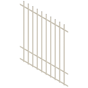 ProtectorAl 350 - 1200 x 1500mm Surfmist Raked 16-30º Radiator Pool Fence Panel