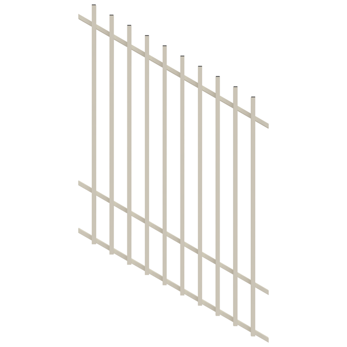 ProtectorAl 350 - 1200 x 1500mm Surfmist Raked 16-30º Radiator Pool Fence Panel