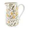 LVD Ceramic Vintage Serving Jug/Pitcher Home/Kitchen Decor 20.5x23cm Lemon
