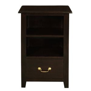 Centrum Furniture Tasmania 1 Drawer Lamp Table - Chocolate