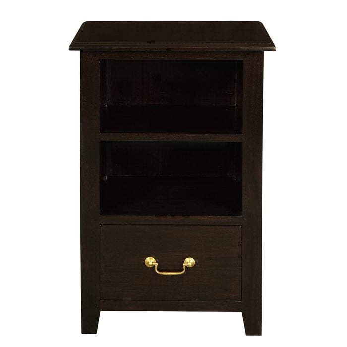 Centrum Furniture Tasmania 1 Drawer Lamp Table - Chocolate